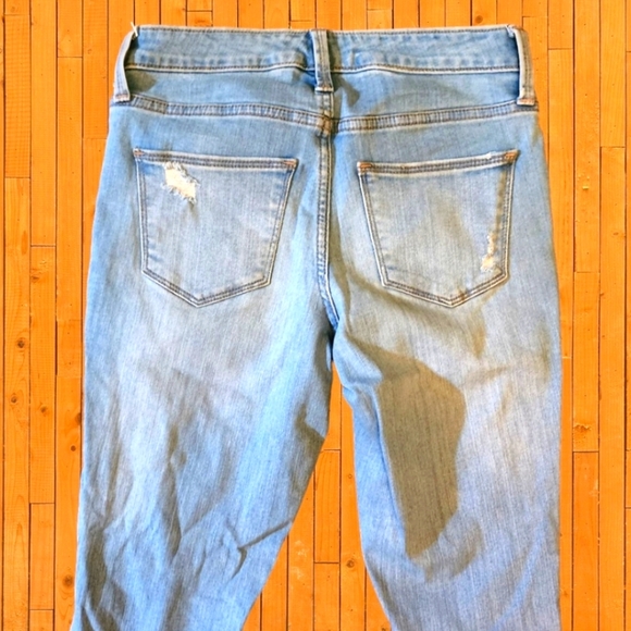 🔖Final Sale | Universal Thread Distressed Ripped Light Blue Jeans size 00 - Picture 5 of 11
